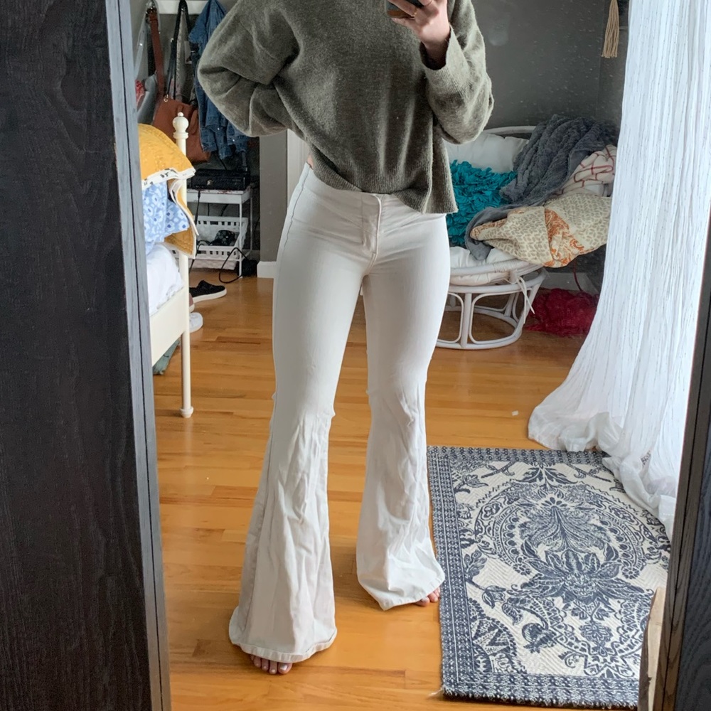 FREE PEOPLE low waist flare jeans